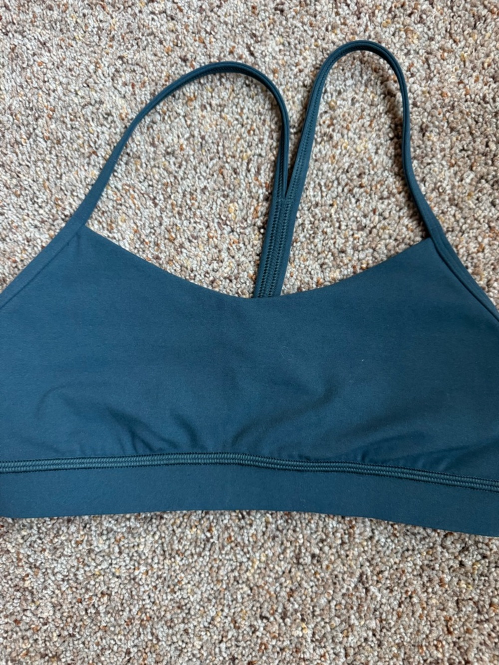 lululemon athletica Dark Teal Strappy Sports Bra - Picture 2 of 3